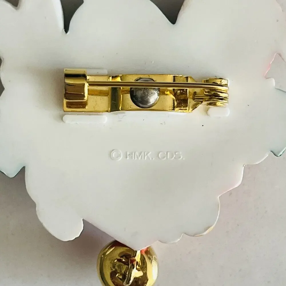 Vintage Hallmark Cards Christmas Brooch 